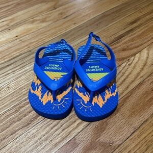 Kids Blue and Orange Sandals